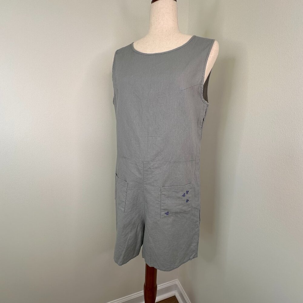 Junk Food Women's Mickey Mouse Embroidered Romper NWOT